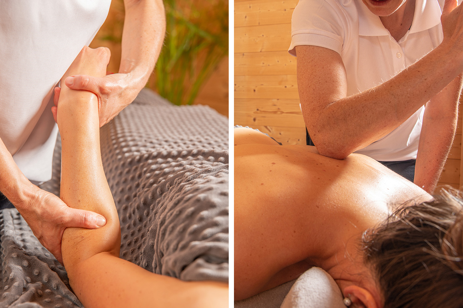 Massage des bras et du dos : massage pour apaiser les muscles